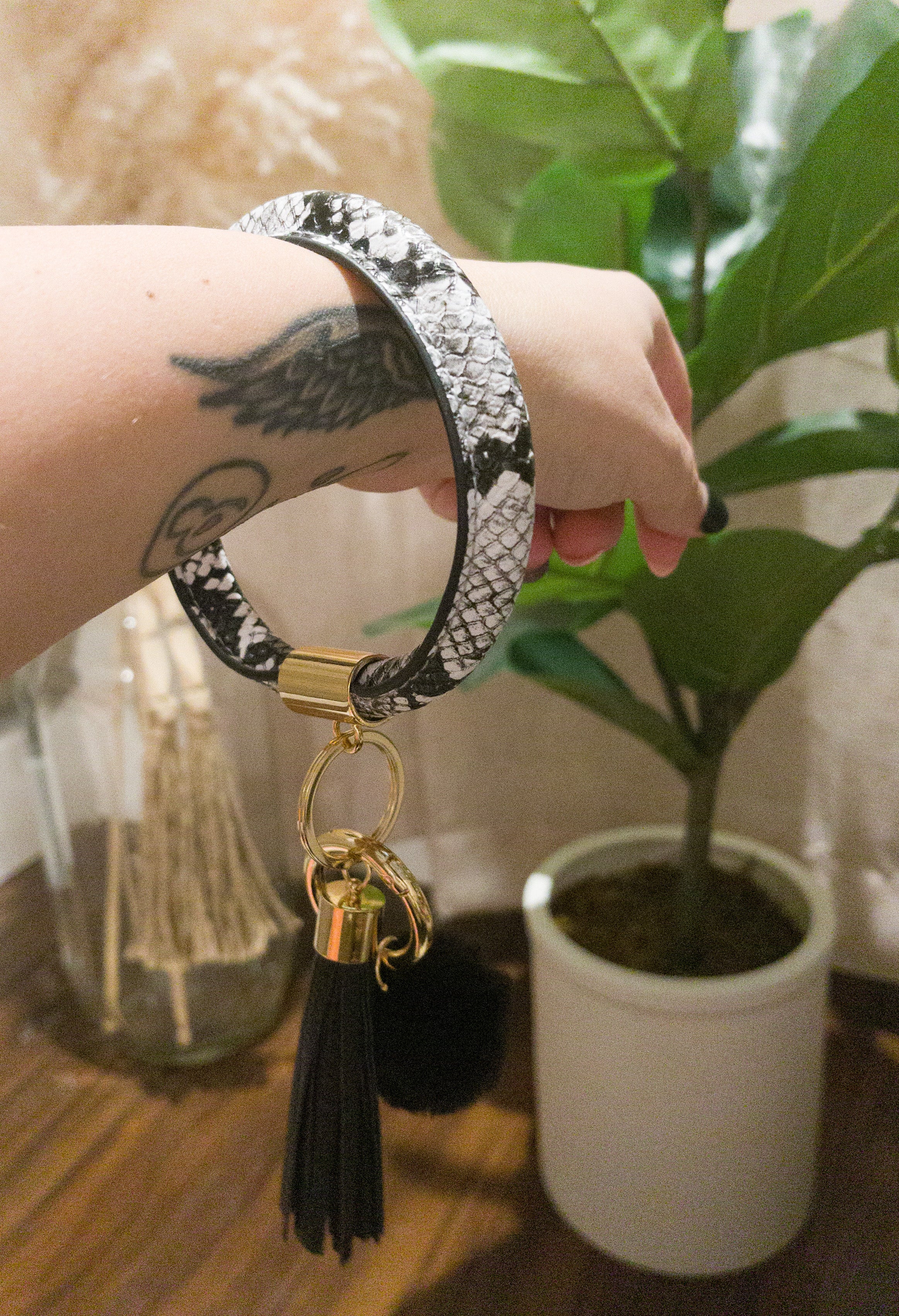 Bangle Pom Key Chain