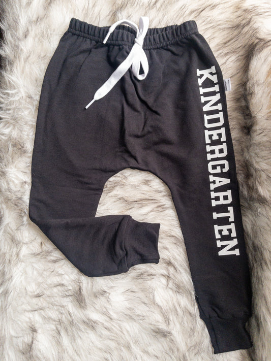 Black Kindergarten Joggers