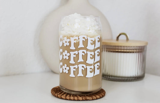 Retro Coffee Beer Glass Can Cup