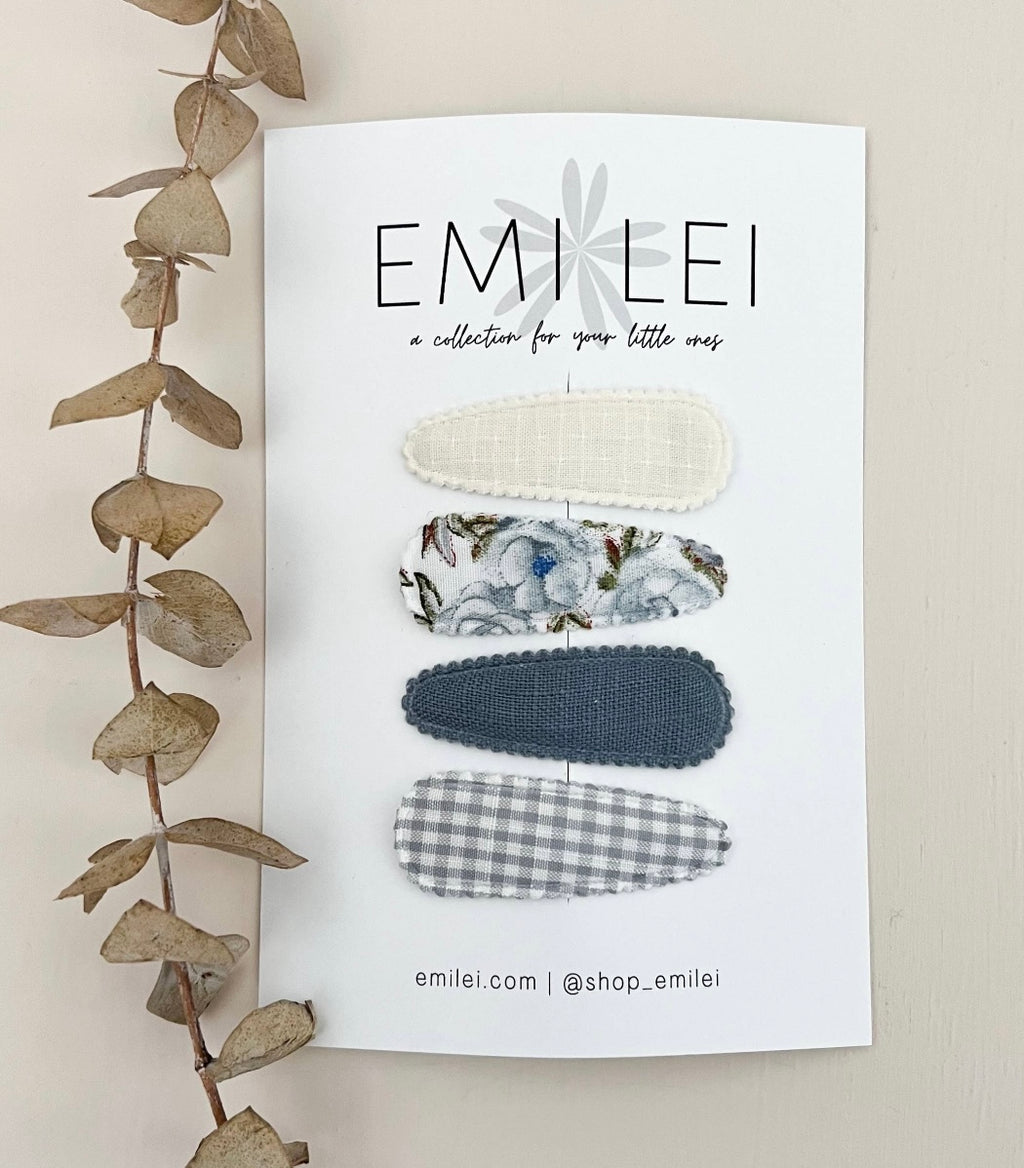 Fabric Hair Clip Snap Barrettes