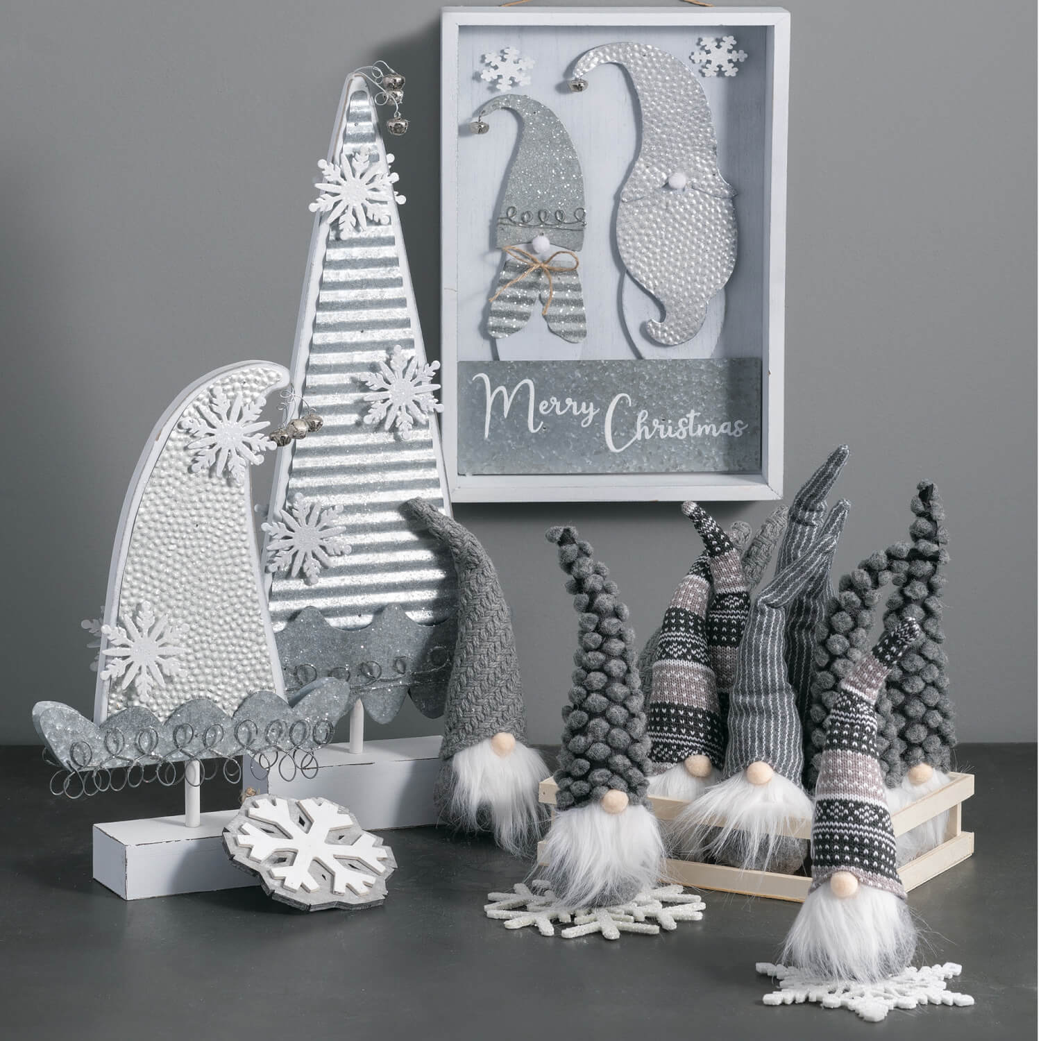 Gray Gnome Ornaments