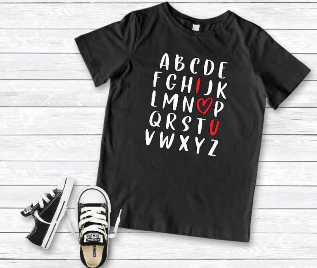 Alphabet I Love You Tee