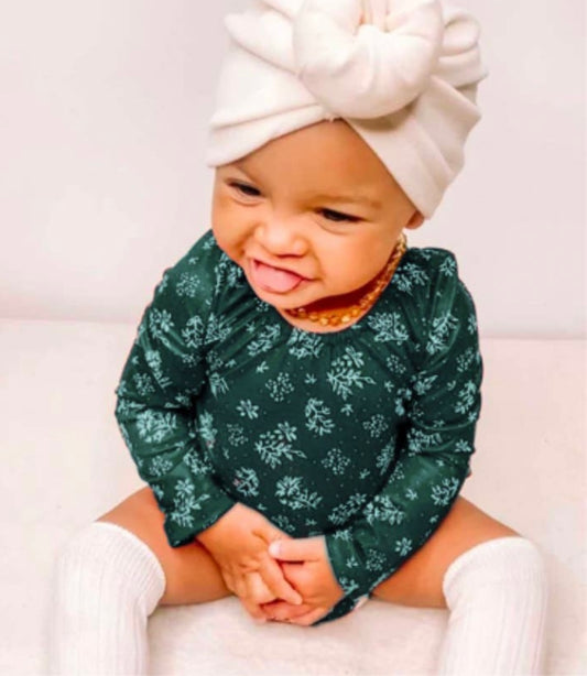 Livee Mistletoe Long Sleeve Leotard