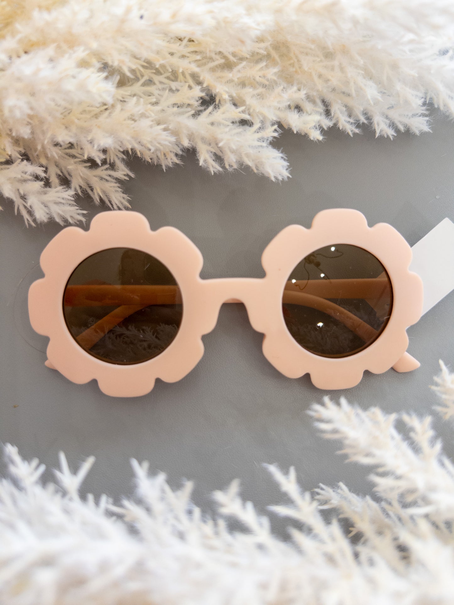 Kids Flower Frosted Sunglasses