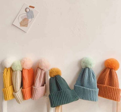 Winter Pom Pom Beanie Hat