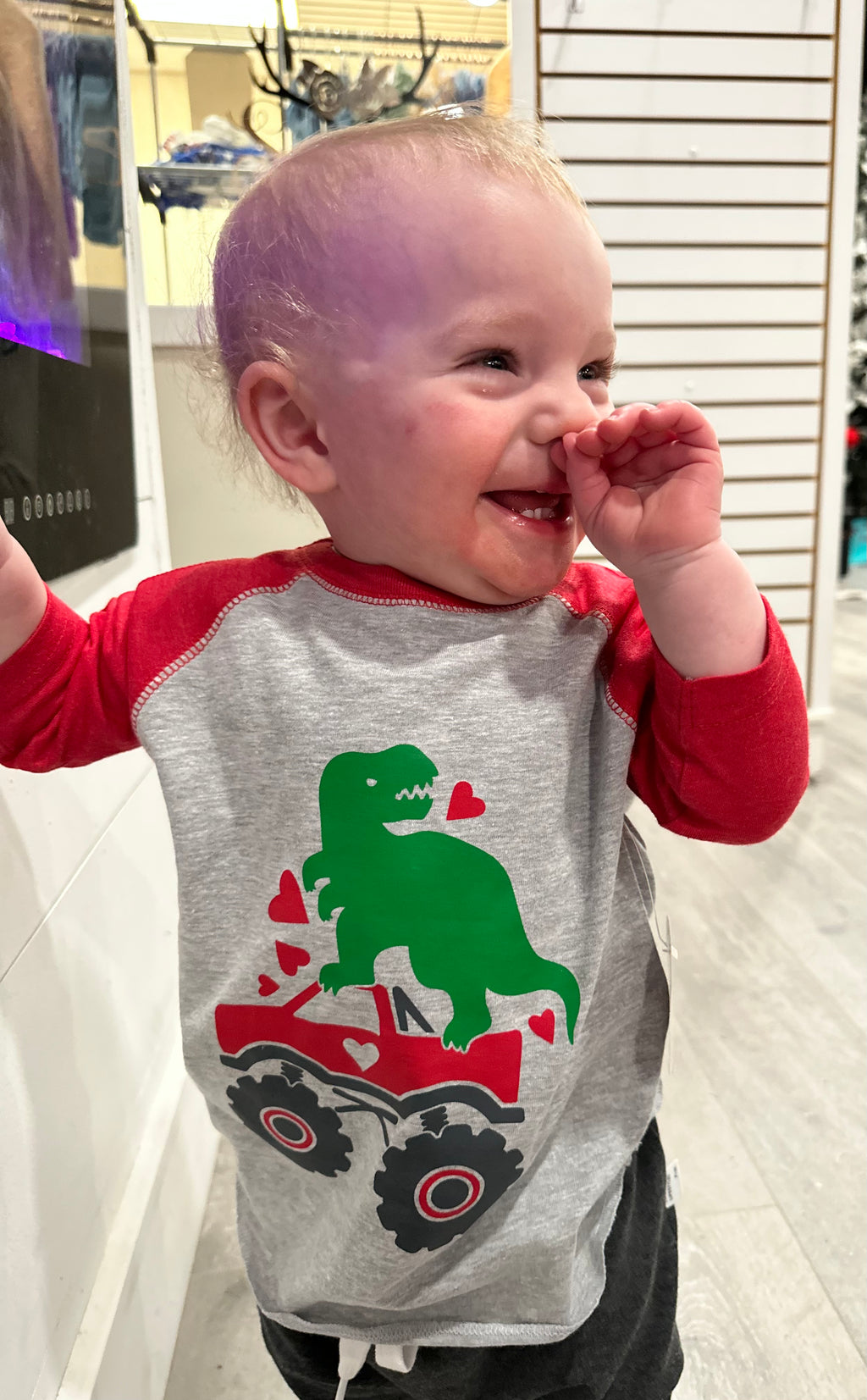 Dino Heart Crusher 3/4 Sleeve