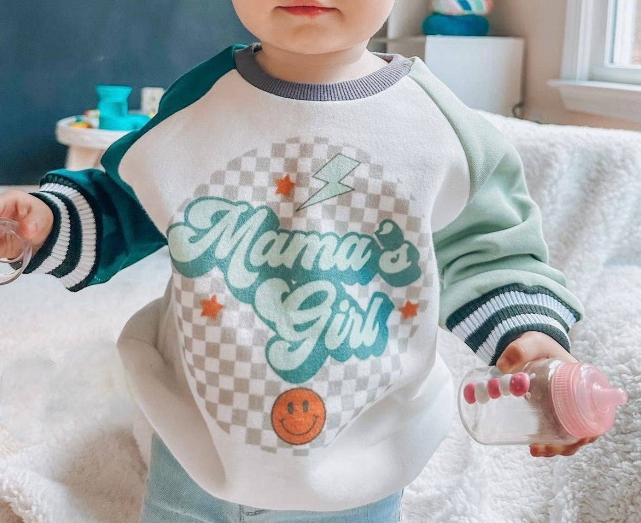 Groovy Mama’s Girl Varsity Sweater