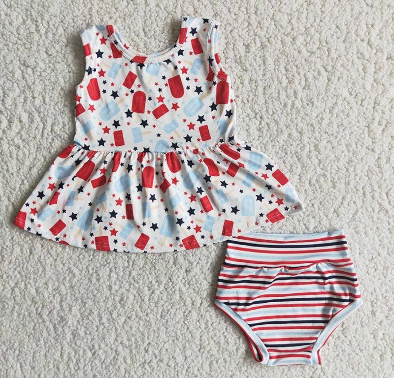 Red White and Blue Popsicle Set