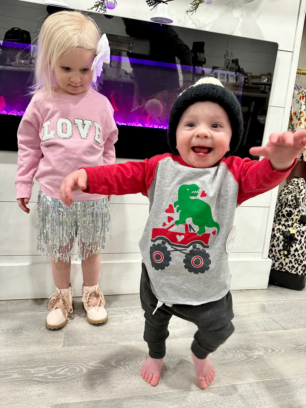 Dino Heart Crusher 3/4 Sleeve