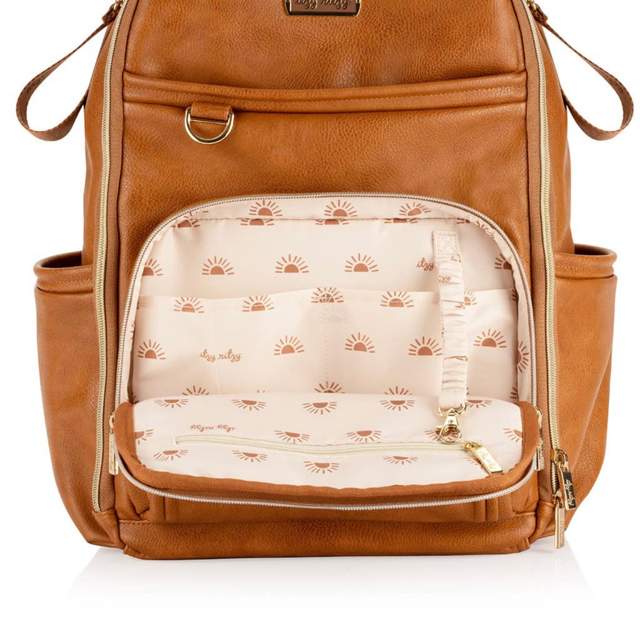 Cognac Boss Plus Backpack Diaper Bag
