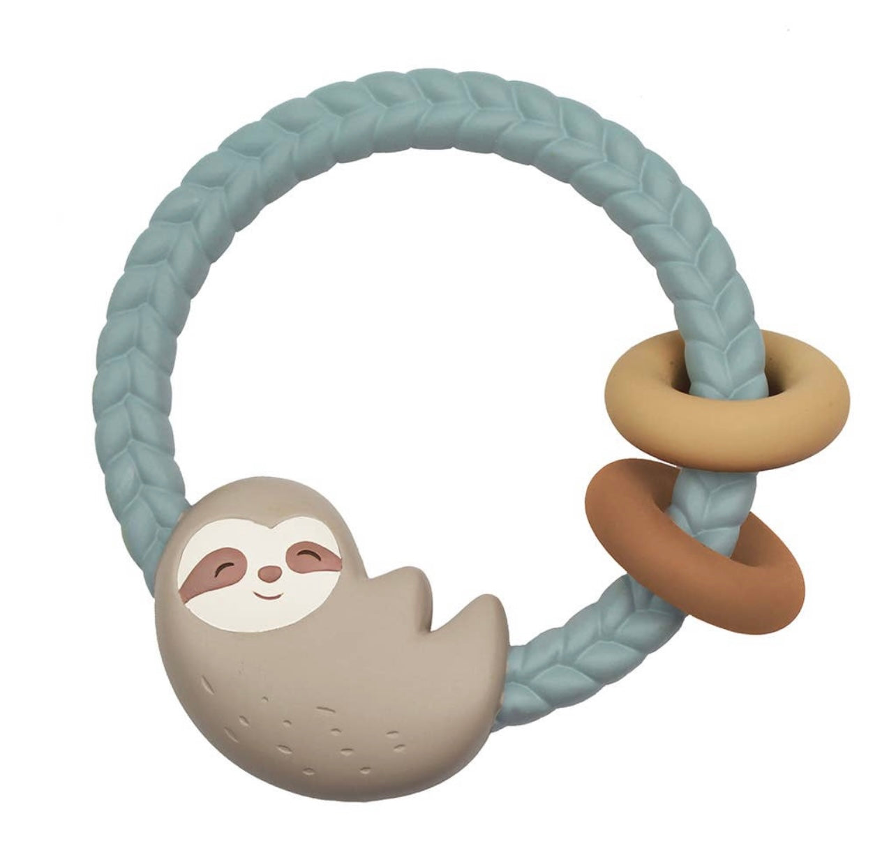 Ritzy Rattle Silicone Teether Rattle (5 colors)