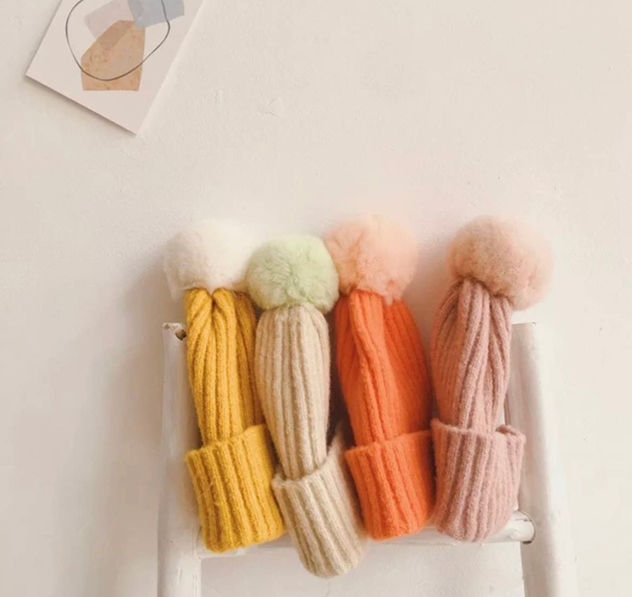 Winter Pom Pom Beanie Hat