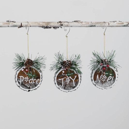 Joy Noel Peace Ornaments