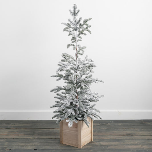 Flocked Pine Tree