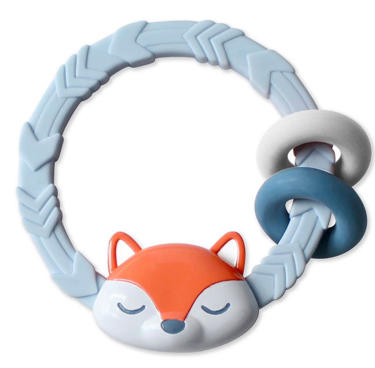 Ritzy Rattle Silicone Teether Rattle (5 colors)