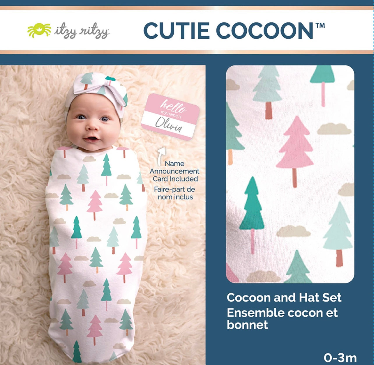 Cutie Cocoon Matching Cocoon & Hat Sets (7 colors)